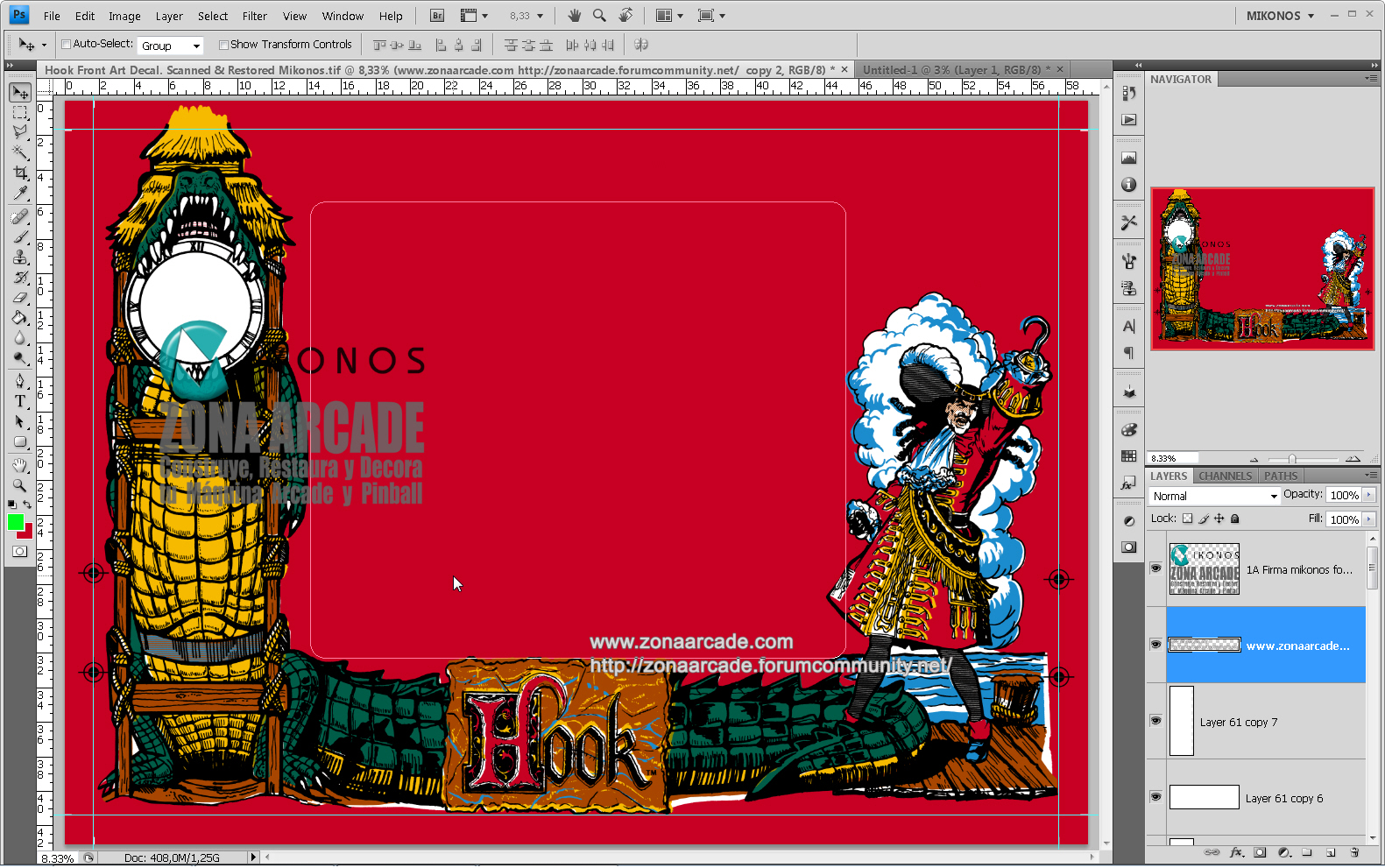 In restoration "HOOK PINBALL DECALS" (DATA EAST) por Mikonos & Zona